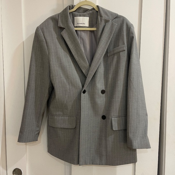 NWT Frankie Shop Sybil Blazer - Grey Pinstripe (XS) - Picture 14 of 14